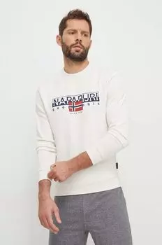 Толстовка B-Aylmer из хлопка Napapijri, бежевый