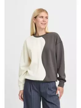 Толстовка b.young Rundhalspullover BYTULLAS SWEAT 1 - 20815326 modischer Pullover, серый