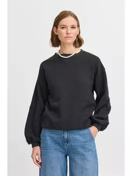 Толстовка b.young Rundhalspullover, черный