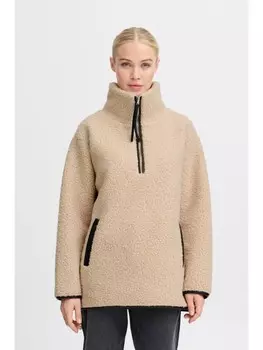 Толстовка b.young Strickfleece-Pullover BYCIDAN PILE - 20815382 gemtlicher Pullover, коричневый