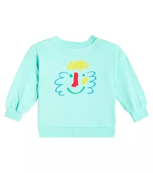 Толстовка baby happy mask из джерси Bobo Choses, синий