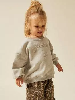 Толстовка baby milking it из органического хлопка Claude & Co, цвет Grey Marl