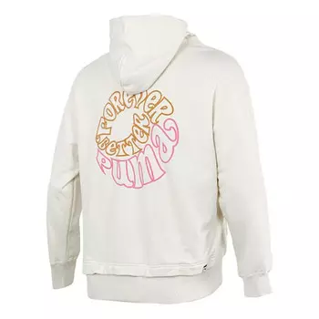 Толстовка back logo printing sports white Puma, белый