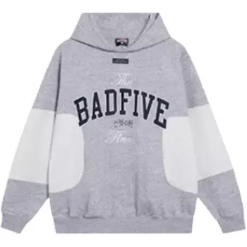 Толстовка Badfive мужская, средняя, серо-меланжевый Lining, серый