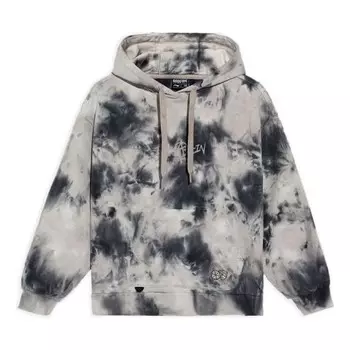 Толстовка badfive sports basketball series tie dye full print свободная толстовка с капюшоном Li-Ning, черный