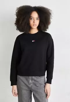 Толстовка Badge Crew Tommy Jeans, черный