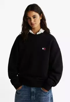 Толстовка BADGE CREW Tommy Jeans, черный