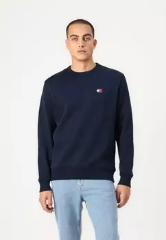 Толстовка BADGE CREW Tommy Jeans, темно-синий
