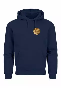 Толстовка Badge Fashion Streetstyle Neverless, темно-синий