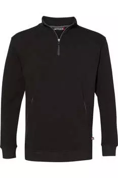 Толстовка Badger FitFlex French Terry с застежкой-молнией на четверть, черный