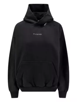 Толстовка Balenciaga Nano Bb из хлопка, черный