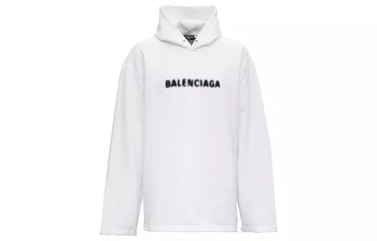 Толстовка Balenciaga с капюшоном, белый