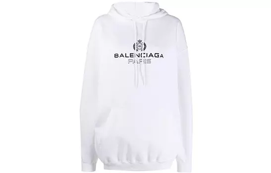 Толстовка Balenciaga с карманом, белый