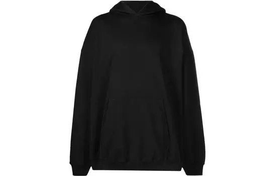 Толстовка Balenciaga с вышитым логотипом, черный