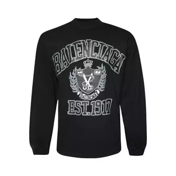 Толстовка Balenciaga Sweatshirt, цвет Washed Black