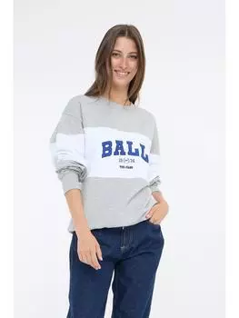 Толстовка BALL, цвет rundhalspullover bamontana sweat 50405000 rundhalspullover mit stickerei in
