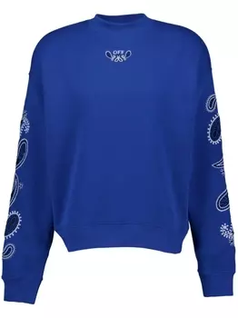 Толстовка Bandana Arrow Skate из хлопка Off-White, синий