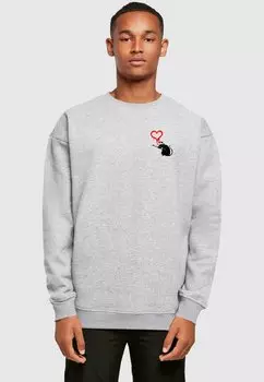 Толстовка BANKSY - LOVE RAT CREWNECK Merchcode, серый