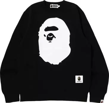 Толстовка BAPE Ape Head Crewneck 'Black', черный