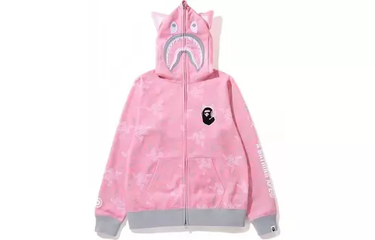 Толстовка Bape X Razer унисекс розовая A Bathing Ape, розовый