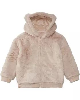Толстовка Barefoot Dreams Kids Toddler Faux Fur Bear Bomber, цвет Antique Taupe