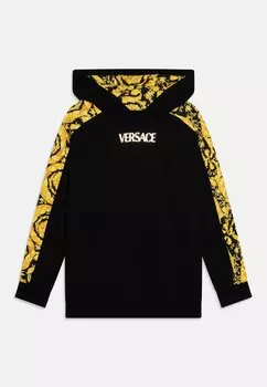 Толстовка Baroque Kids Logo Print Unisex Versace, цвет black/gold