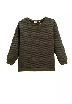 Толстовка BASIC QUILTED CREW NECK Koton, цвет khaki