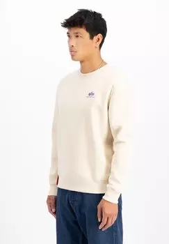 Толстовка BASIC SMALL LOGO Alpha Industries, кремовый