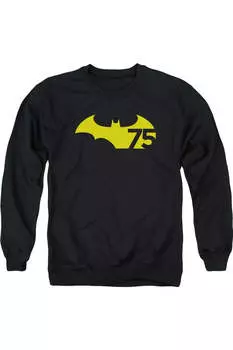 Толстовка Batman 75 Logo 2 для взрослых с круглым вырезом Gildan, черный