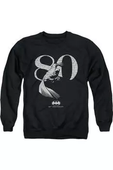 Толстовка Batman 80 Wall для взрослых с круглым вырезом Gildan, черный