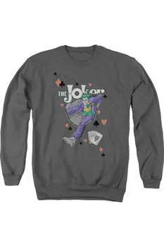 Толстовка Batman Always A Joker для взрослых с круглым вырезом Gildan, цвет charcoal