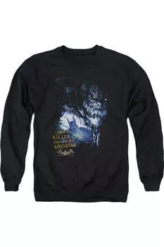 Толстовка Batman Arkham Asylum Arkham Killer Croc для взрослых с круглым вырезом Gildan, черный