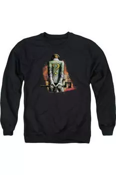 Толстовка Batman Arkham City Riddler Convicted для взрослых с круглым вырезом Gildan, черный