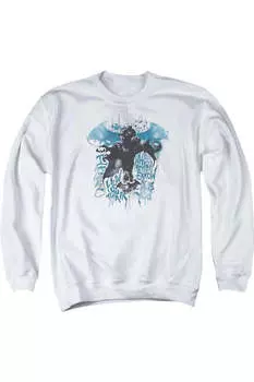 Толстовка Batman Arkham Knight I Know для взрослых с круглым вырезом Gildan, белый