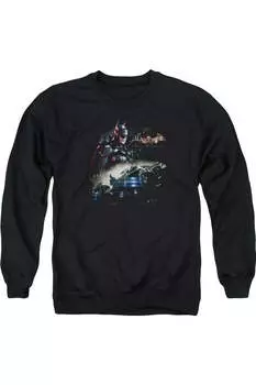 Толстовка Batman Arkham Knight Knight Rider для взрослых с круглым вырезом Gildan, черный