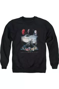 Толстовка Batman Arkham Knight Villain Storm для взрослых с круглым вырезом Gildan, черный