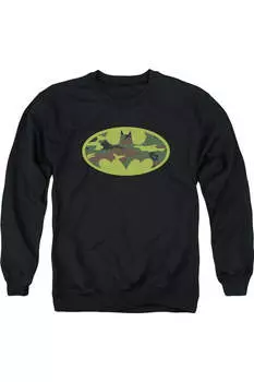 Толстовка Batman Camo Logo для взрослых с круглым вырезом Gildan, черный