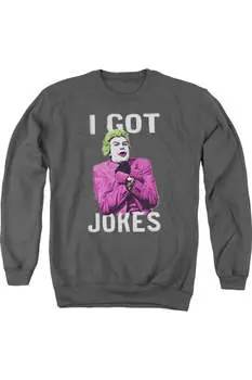 Толстовка Batman Classic Tv Got Jokes для взрослых с круглым вырезом Gildan, цвет charcoal