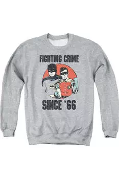 Толстовка Batman Classic Tv Since 66 для взрослых с круглым вырезом Gildan, цвет athletic heather