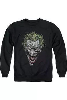 Толстовка Batman Joker для взрослых с круглым вырезом Gildan, черный