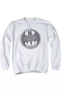 Толстовка Batman Knight Knockout для взрослых с круглым вырезом Gildan, белый