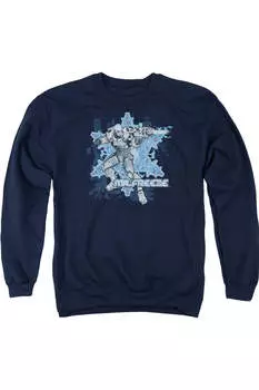 Толстовка Batman Mr Freeze для взрослых с круглым вырезом Gildan, темно-синий