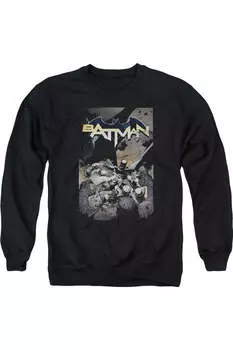 Толстовка Batman One для взрослых с круглым вырезом Gildan, черный