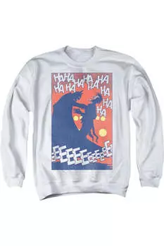 Толстовка Batman Punchline для взрослых с круглым вырезом Gildan, белый