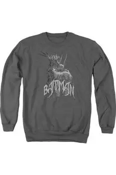 Толстовка Batman Scary Right Hand для взрослых с круглым вырезом Gildan, цвет charcoal