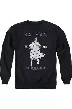 Толстовка Batman Star Silhouette для взрослых с круглым вырезом Gildan, черный