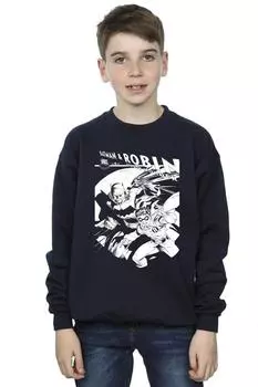 Толстовка «Бэтмен и мальчик-чудо» DC Comics, темно-синий