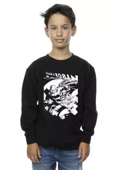 Толстовка «Бэтмен и мальчик-чудо» DC Comics, черный