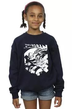 Толстовка «Бэтмен и мальчик-чудо» DC Comics, темно-синий