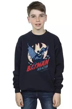 Толстовка «Бэтмен в действии» DC Comics, темно-синий